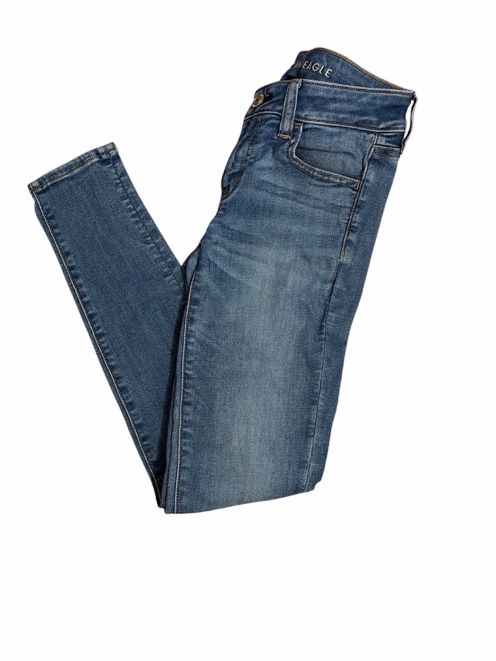 American Eagle Outfitters Women’s Mid Blue Skinny Jeans Size 0R
